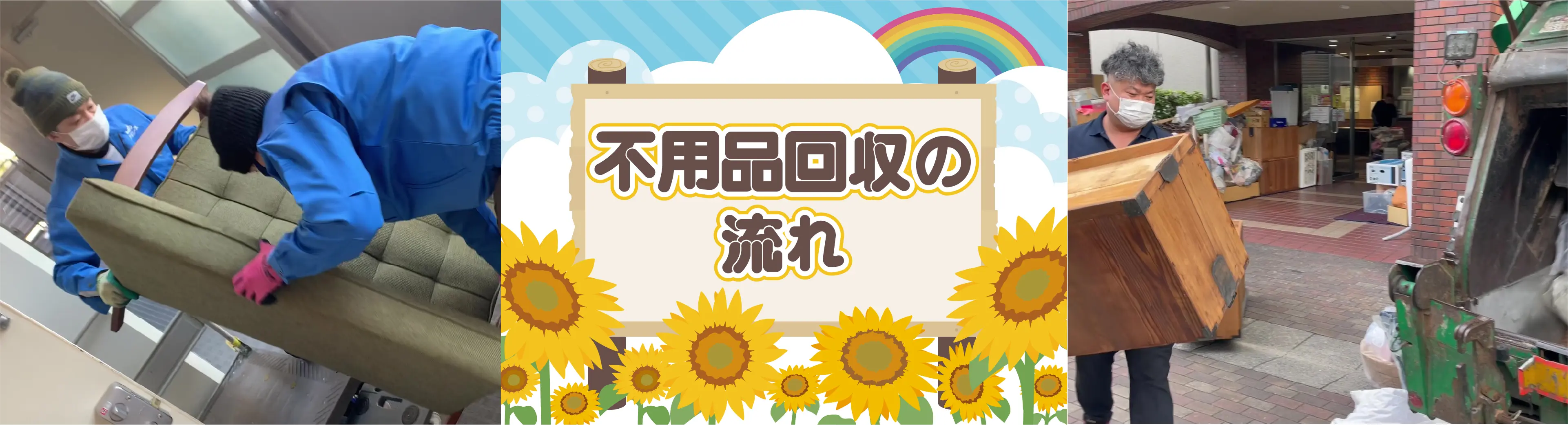 クリニーズへのお見積もりからご依頼・作業完了までの一連の不用品回収の流れのご案内