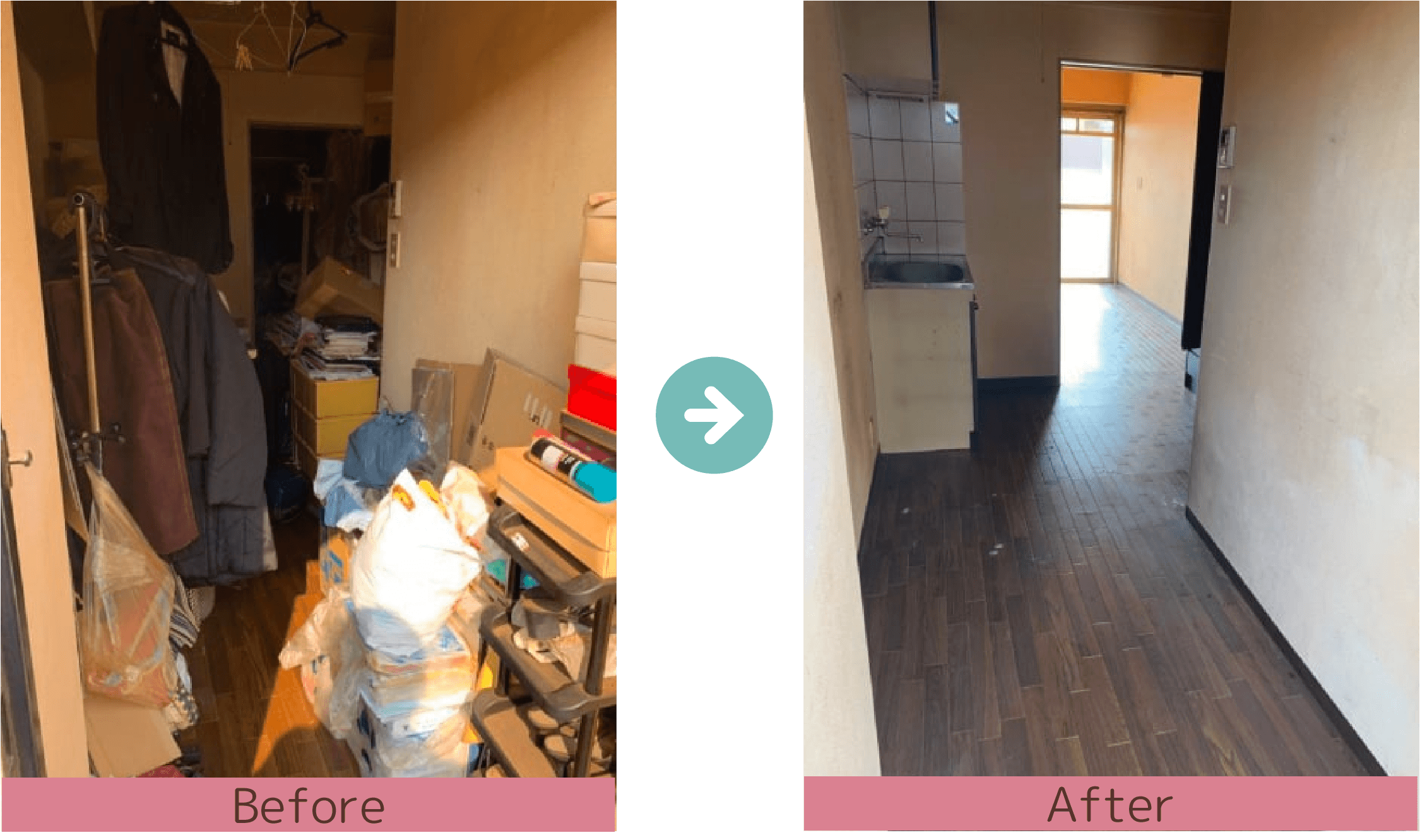 汚部屋片付け・汚部屋清掃の作業実例と料金のご紹介イメージ画像