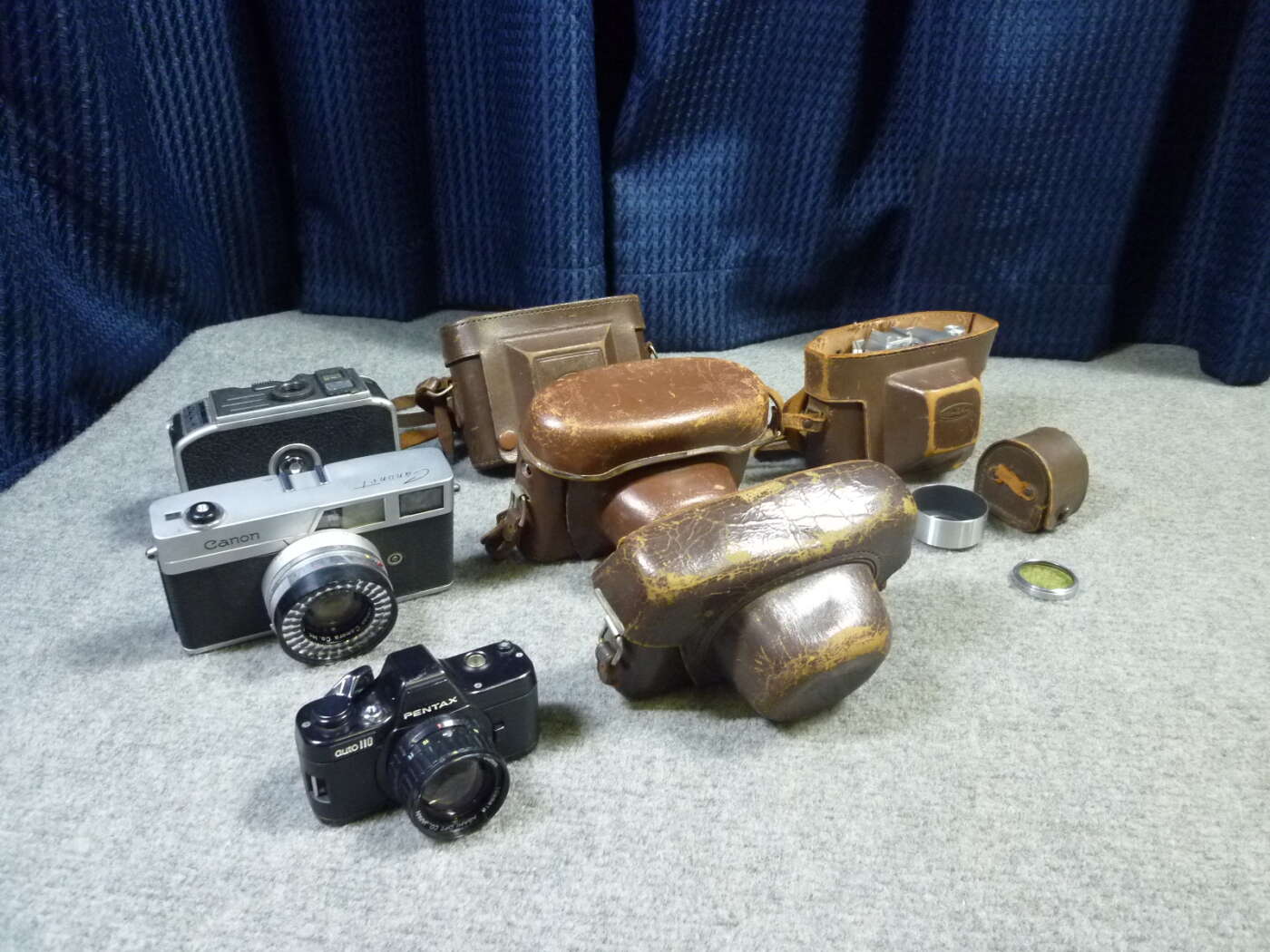 大阪府交野市にてPENTAX ペンタックス auto110 minolta ミノルタなどカメラ3点セット 各ケース付きを買取させていただいたクリニーズの買取事例