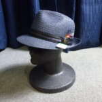 大阪府阪南市にてKNOX NEWYORK ブランド 帽子 ハット メンズ 紳士 中折れハット ヘンプ 麻 ヘンプブレード 紺 ネイビーを買取させていただいたクリニーズの不用品買取事例