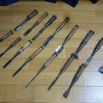 大阪府藤井寺市にて大工道具 鑿 ノミ のみ 15本 叩き鑿 追入鑿を買取させていただいたクリニーズの不用品買取事例