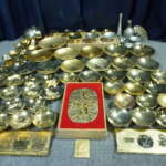 相楽郡和束町にてさかずき 盃 45個 金杯 銀杯 約8.4kg 金メッキ 銀メッキ 24KGP等一式セットを買取させていただいたクリニーズの不用品買取事例