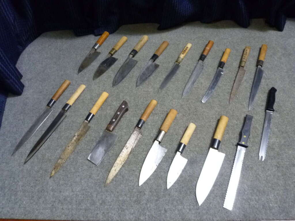 大阪市港区にて濃州孫六作 直一特製 料理包丁19本セットを買取させていただいたクリニーズの不用品買取事例