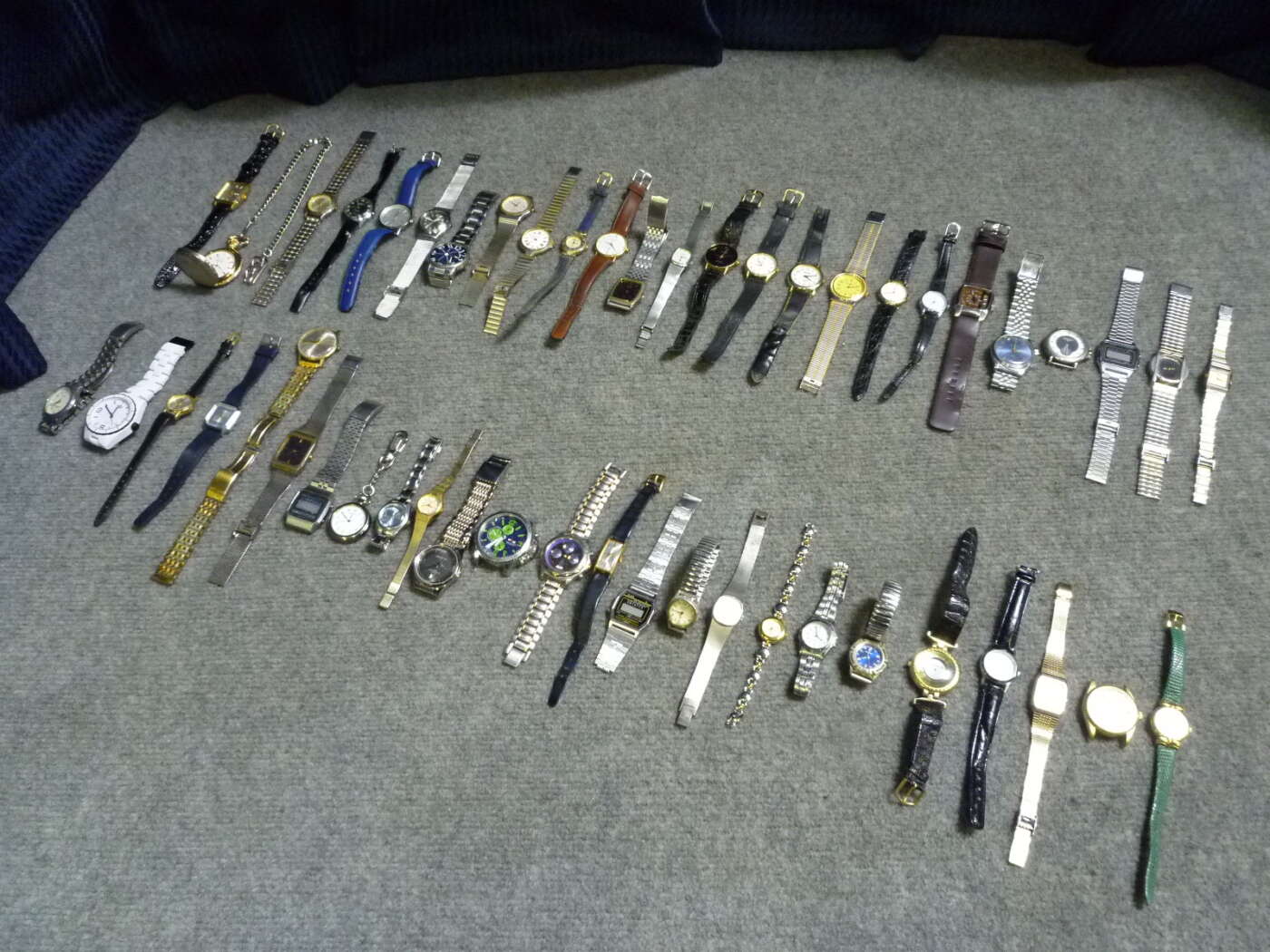 奈良県香芝市にてカジュアルウォッチ 懐中時計など50本セットを買取させていただいたクリニーズの不用品買取事例