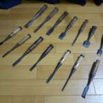 京都府亀岡市にて鑿 ノミ のみ 大工道具 14本 叩き鑿 追入鑿を買取させていただいたクリニーズの不用品買取事例