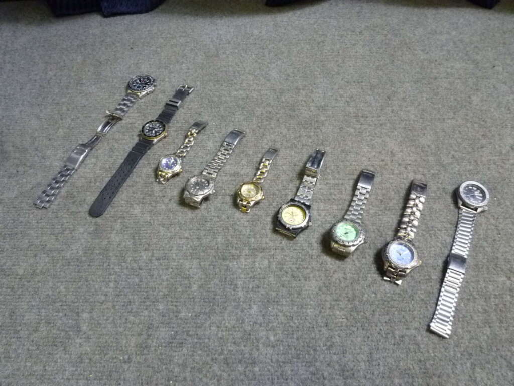 乙訓郡大山崎町にてSEIKO セイコー ALBA アルバなど9本セットを買取させていただいたクリニーズの不用品買取事例