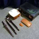 兵庫県丹波市にてクルムラ 三味線 ケース付きを買取させていただ