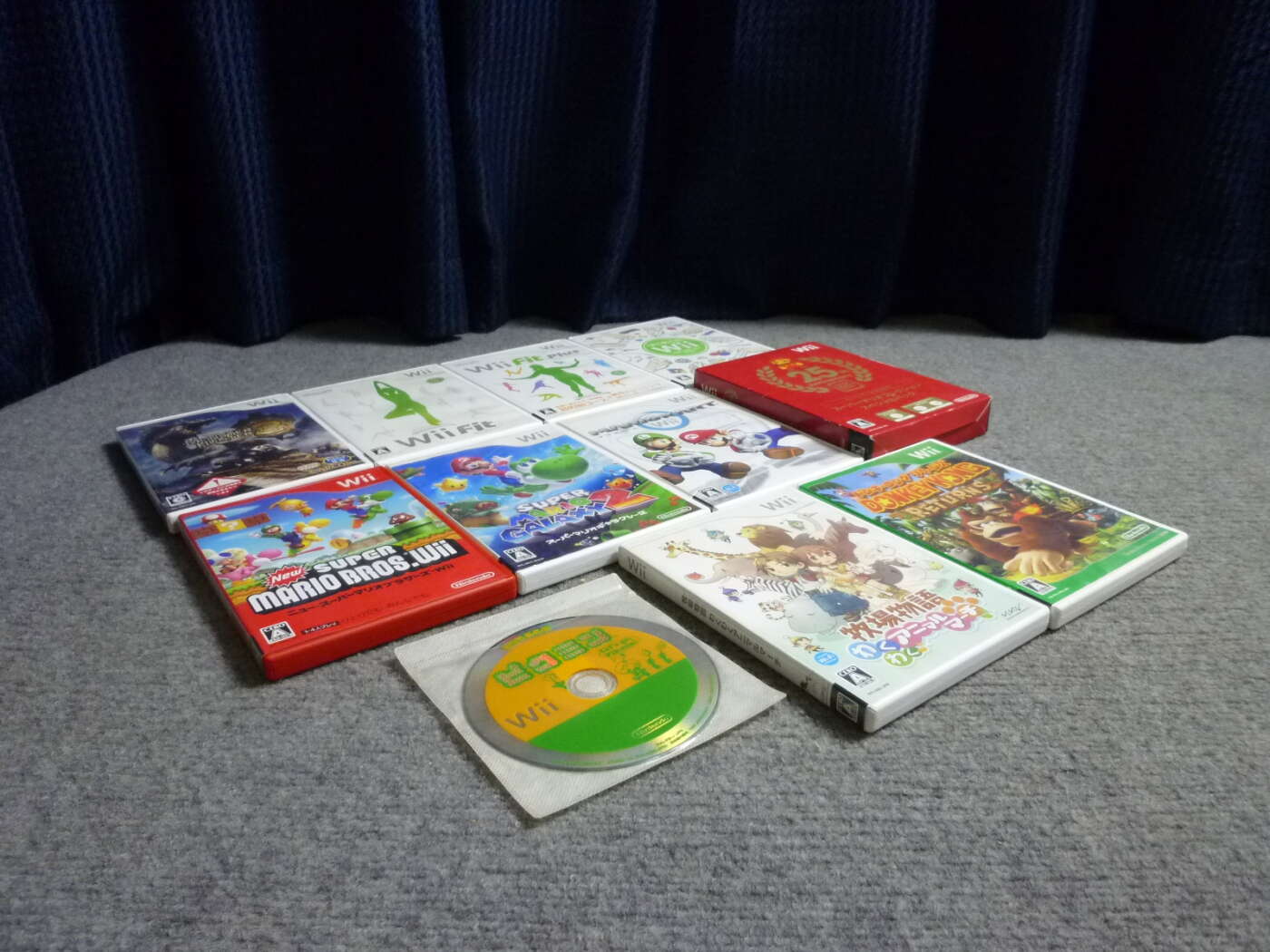 大阪府富田林市にてドンキーコングリターンズなどWii用ソフト12枚セットを買取させていただいたクリニーズの不用品買取事例
