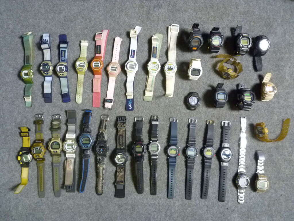 奈良県大和郡山市にてCASIO カシオ Gショック G-SHOCK 35本セットを買取させていただいたクリニーズの不用品買取事例