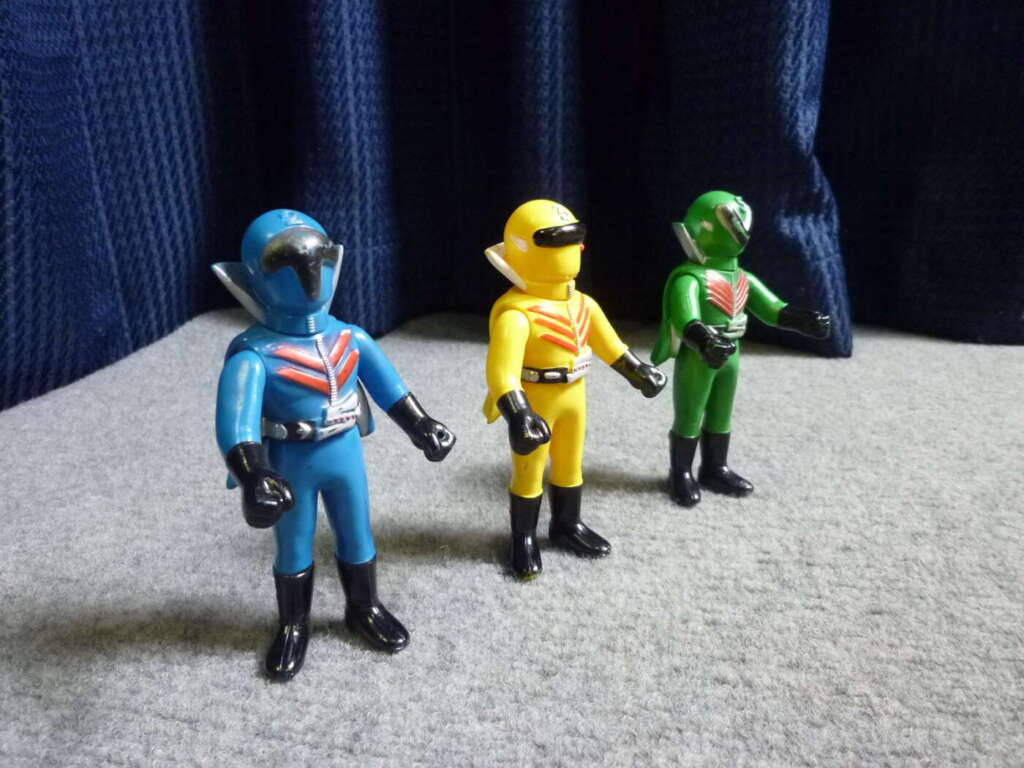 神戸市兵庫区にてポピー フィギュア 秘密戦隊ゴレンジャー 3体セットを買取させていただいたクリニーズの不用品買取事例