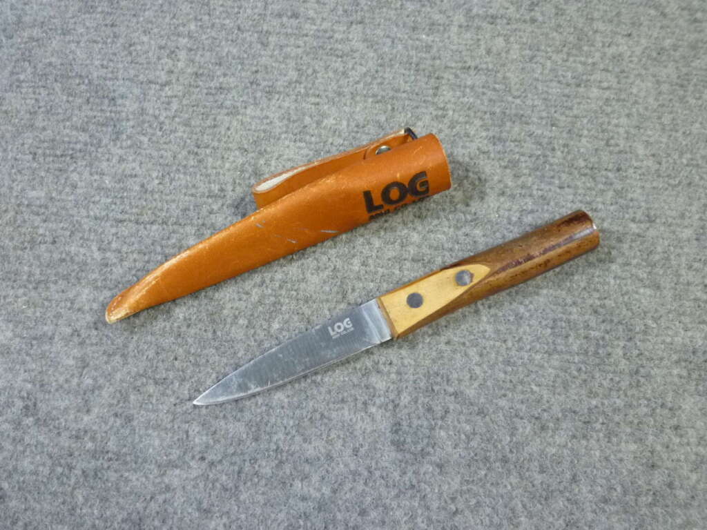 京都府木津川市にて芦刃物製作所 LOGナイフ モリブデン鋼 革シース付を買取させていただいたクリニーズの不用品買取事例