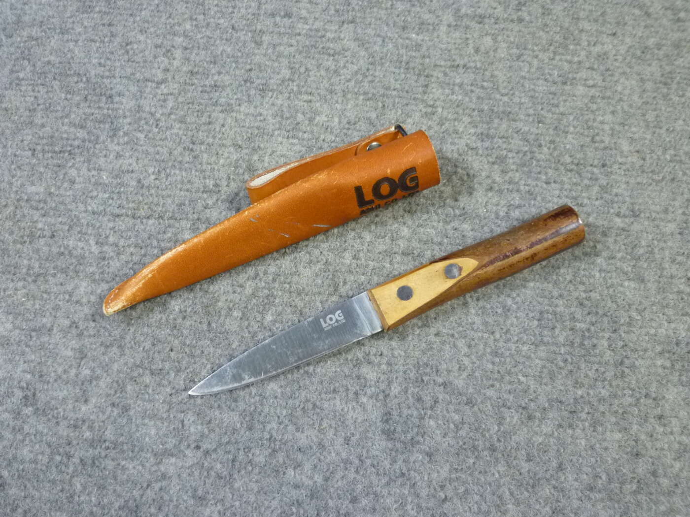 京都府木津川市にて芦刃物製作所 LOGナイフ モリブデン鋼 革シース付を買取させていただいたクリニーズの不用品買取事例
